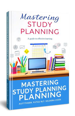 A visually striking book cover for 'Mastering Study Planning: A Guide to Effective Learning'
