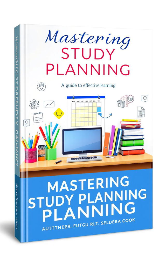 A visually striking book cover for 'Mastering Study Planning: A Guide to Effective Learning'