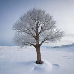 A resilient small tree, evolving from a prehistoric era of 65 million years ago, living throughout the ice age where it is blanketed by snow and surrounded by icy landscapes