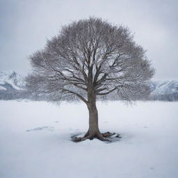 A resilient small tree, evolving from a prehistoric era of 65 million years ago, living throughout the ice age where it is blanketed by snow and surrounded by icy landscapes