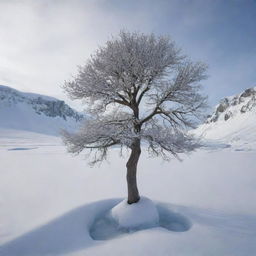 A resilient small tree, evolving from a prehistoric era of 65 million years ago, living throughout the ice age where it is blanketed by snow and surrounded by icy landscapes