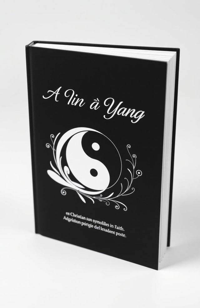 A book titled 'A Yin és a Yang', featuring a striking black and white cover