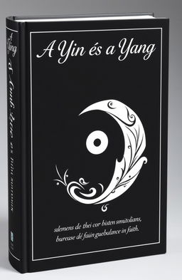A book titled 'A Yin és a Yang', featuring a striking black and white cover