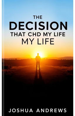 An inspiring book cover for 'The Decision That Changed My Life' by Joshua Andrews