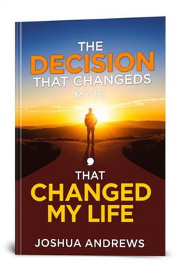 An inspiring book cover for 'The Decision That Changed My Life' by Joshua Andrews