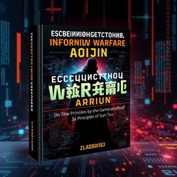 An eye-catching book cover design for 'Искусство Информационной Войны' (The Art of Information Warfare) inspired by the principles of Sun Tzu, authored by Vladdd183