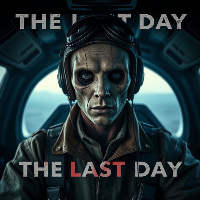 A haunting visual from the horror movie titled 'The Last Day', showcasing the terrifying villain Jackson Null