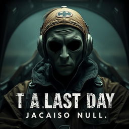 A haunting visual from the horror movie titled 'The Last Day', showcasing the terrifying villain Jackson Null