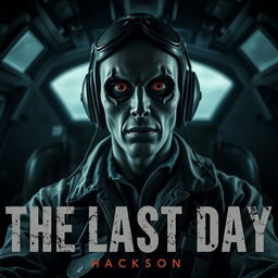 A haunting visual from the horror movie titled 'The Last Day', showcasing the terrifying villain Jackson Null