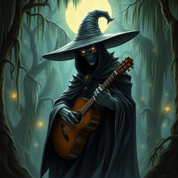 A detailed and vibrant depiction of the Sombrerón, a legendary figure from Central American folklore