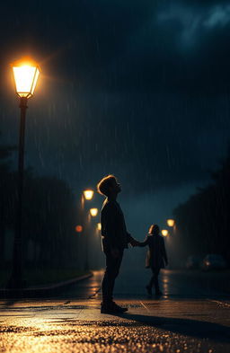 A dramatic and emotional scene depicting the theme of unrequited love