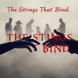 A powerful and evocative image inspired by 'The Strings That Bind' by Koketso Modisakeng, featuring silhouetted families in the background, representing unity and connection