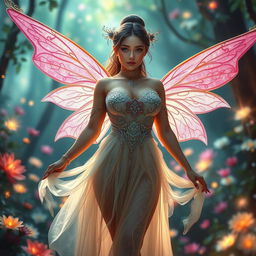 A stunning pixie from Central Asia, characterized by her voluptuous figure and captivating aesthetics