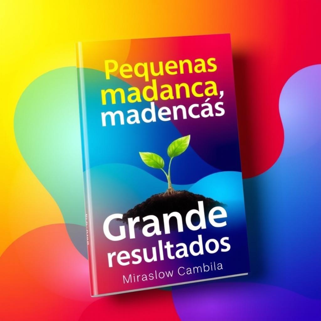 A captivating book cover titled 'Pequenas mudanças, Grandes resultados' featuring the author's name, Miraslov Cambila