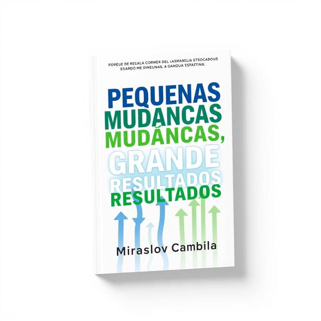 A visually striking book cover design for the title 'Pequenas Mudanças, Grandes Resultados'