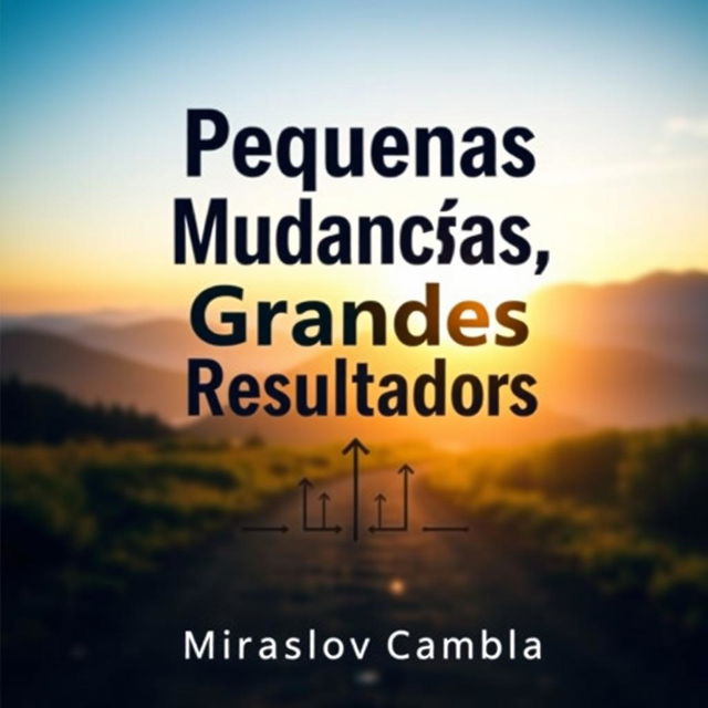 A visually appealing book cover design for 'Pequenas Mudanças, Grandes Resultados'