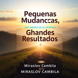 A visually appealing book cover design for 'Pequenas Mudanças, Grandes Resultados'