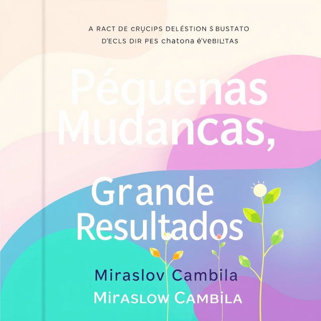 A captivating book cover for 'Pequenas Mudanças, Grandes Resultados'