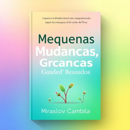 A captivating book cover for 'Pequenas Mudanças, Grandes Resultados'
