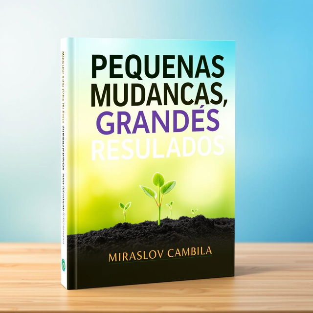 A striking book cover for 'Pequenas Mudanças, Grandes Resultados'