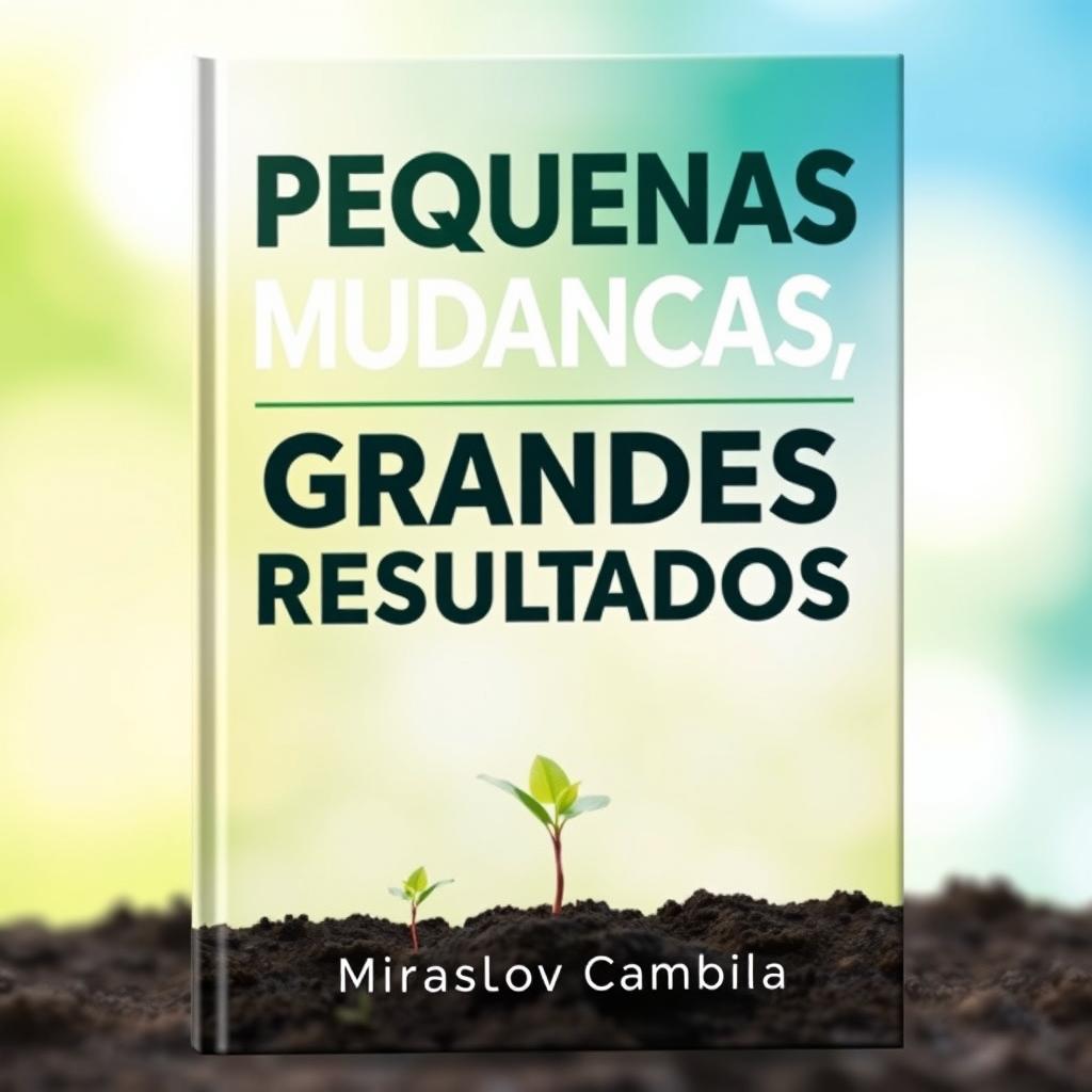 A striking book cover for 'Pequenas Mudanças, Grandes Resultados'