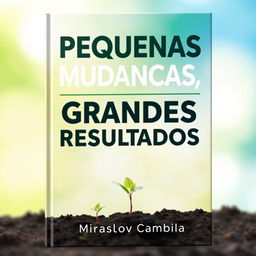 A striking book cover for 'Pequenas Mudanças, Grandes Resultados'