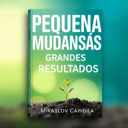 A striking book cover for 'Pequenas Mudanças, Grandes Resultados'