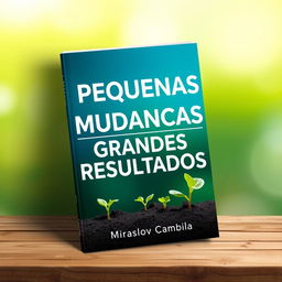 A striking book cover for 'Pequenas Mudanças, Grandes Resultados'