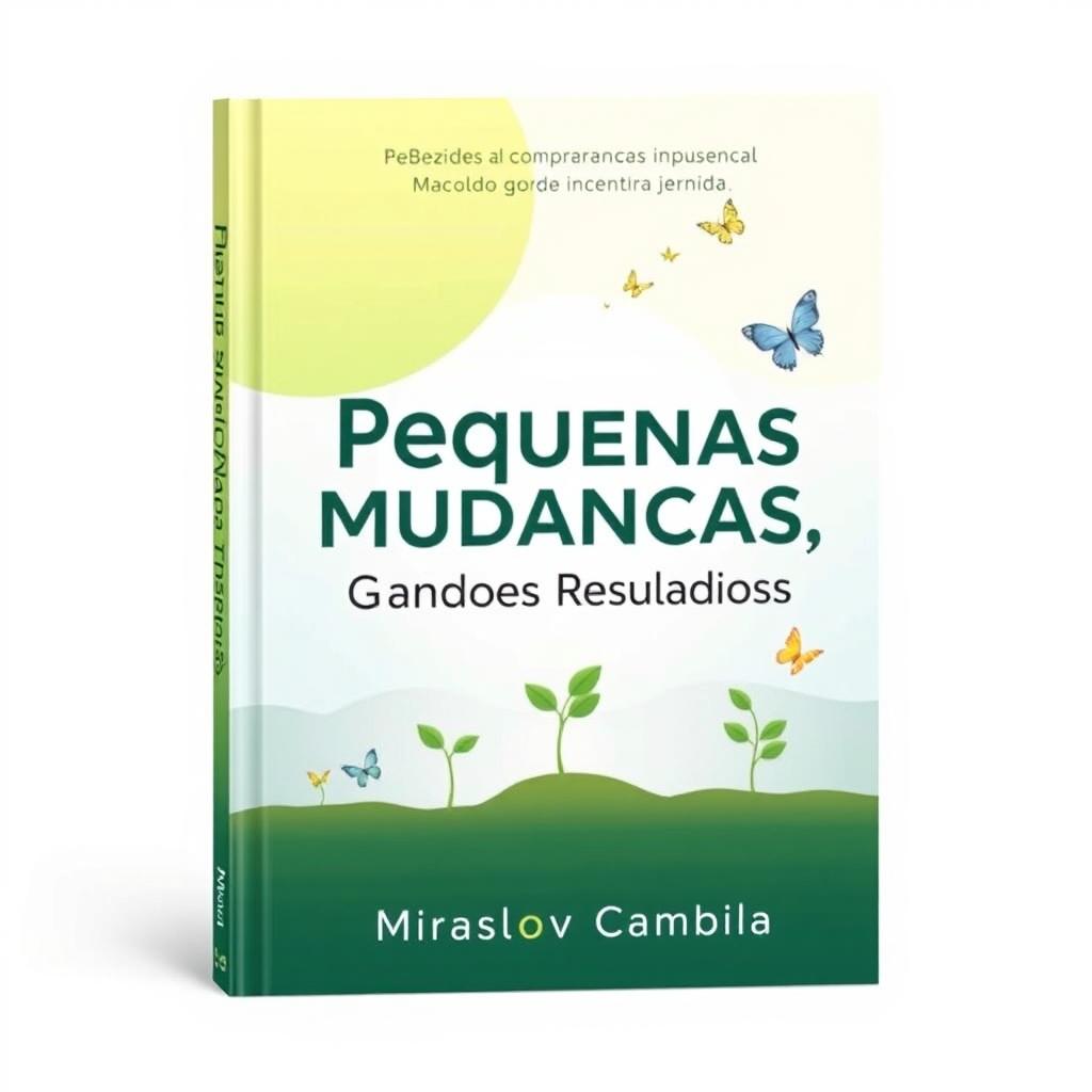 A visually appealing book cover for 'Pequenas Mudanças, Grandes Resultados'