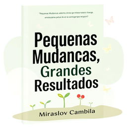 A visually appealing book cover for 'Pequenas Mudanças, Grandes Resultados'