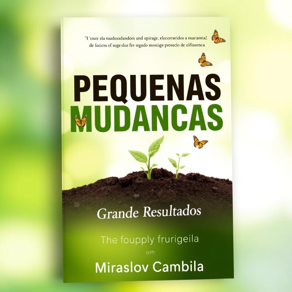 A captivating book cover for 'Pequenas Mudanças, Grandes Resultados'