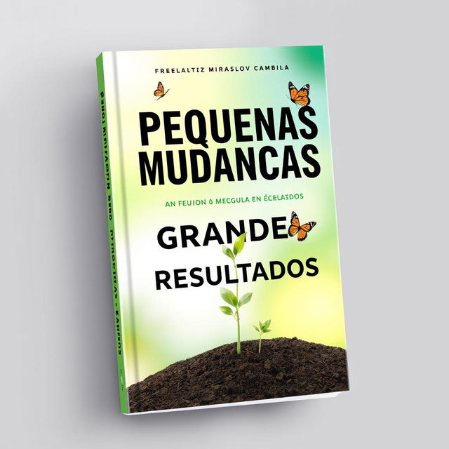 A captivating book cover for 'Pequenas Mudanças, Grandes Resultados'