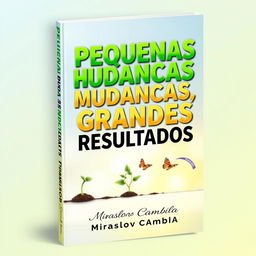 A striking book cover for 'Pequenas Mudanças, Grandes Resultados'