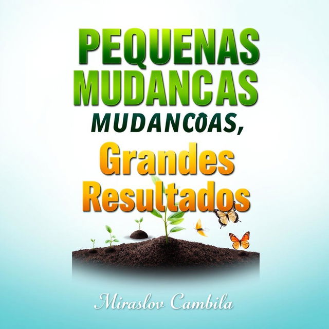 A striking book cover for 'Pequenas Mudanças, Grandes Resultados'