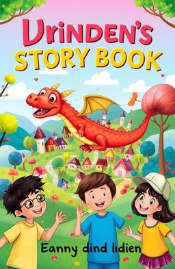 A whimsical and colorful cover for a children's English storybook