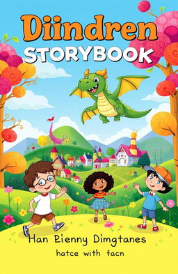 A whimsical and colorful cover for a children's English storybook