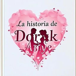 A book cover featuring the title 'La historia de Doruk y Asiye' artistically integrated within a heart shape