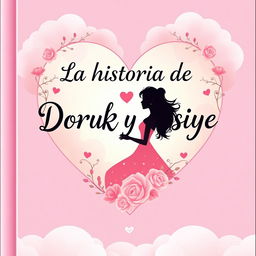 A book cover featuring the title 'La historia de Doruk y Asiye' artistically integrated within a heart shape