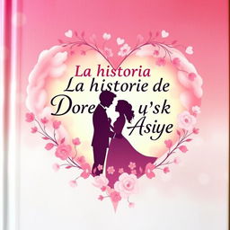 A book cover featuring the title 'La historia de Doruk y Asiye' artistically integrated within a heart shape