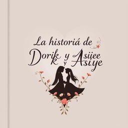 A book cover featuring the title 'La historia de Doruk y Asiye' artistically integrated within a heart shape