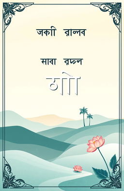 A beautifully designed cover for a Bengali poetry book titled 'দূরত্বতমা'