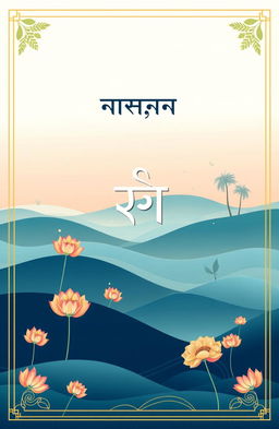 A beautifully designed cover for a Bengali poetry book titled 'দূরত্বতমা'