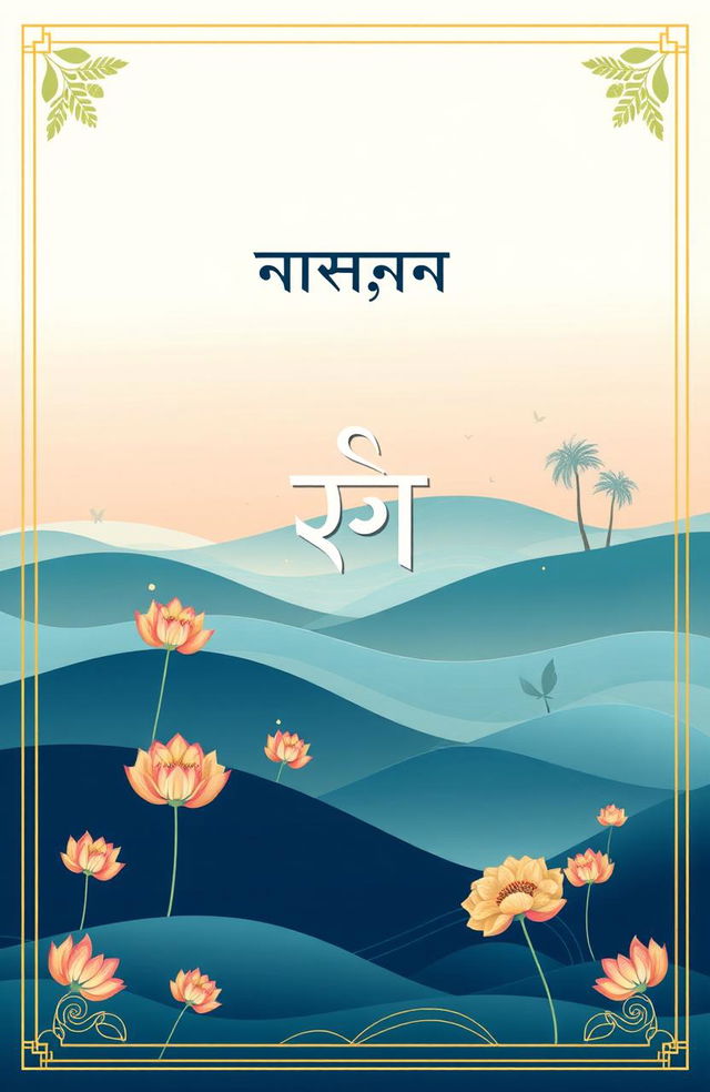 A beautifully designed cover for a Bengali poetry book titled 'দূরত্বতমা'