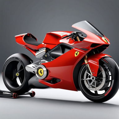 Futuristic Ferrari Sports Bike Design The Ultimate Concept