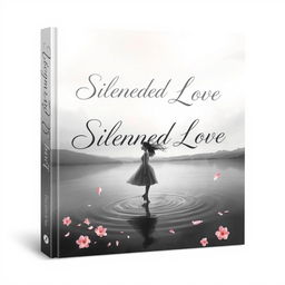 An evocative book cover for the title "Silenced Love" that captures a pretty yet melancholic atmosphere