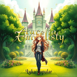 A beautiful and enchanting cover page for the story 'Aurelia University'