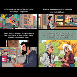 A series of vignettes capturing the lives of diverse characters in a bustling city