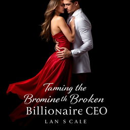 An alluring romance book cover featuring a dark black background that sets an intense and dramatic tone