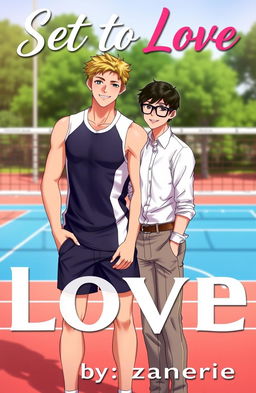 A captivating Boys' Love (BL) cover featuring two young men