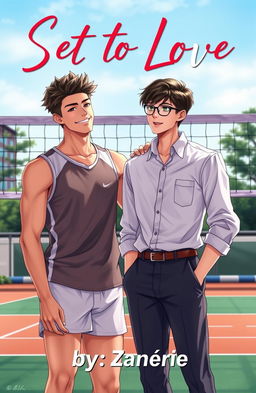 A captivating Boys' Love (BL) cover featuring two young men